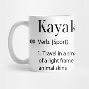 Kayaking Definition Gift Mug